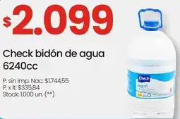 Changomas Check bidón de agua oferta