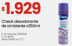 Changomas Check desodorante de ambiente oferta