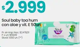Changomas Soul baby toa hum con aloe y vit. E oferta