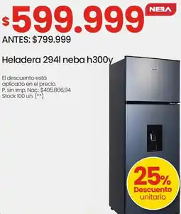 Changomas Neba heladera oferta