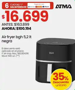 Changomas BGH air fryer oferta