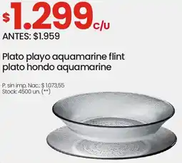 Changomas Plato playo aquamarine flint plato hondo aquamarine oferta