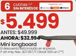Changomas Mini longboard oferta