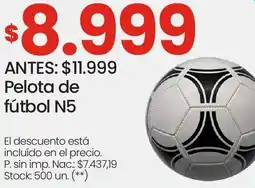 Changomas Pelota de fútbol N5 oferta
