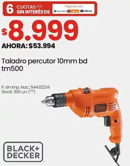 Changomas Black+ decker taladro percutor oferta