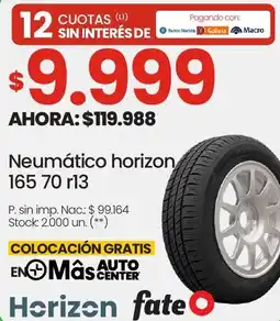 Changomas Neumático horizon oferta