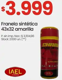 Changomas IAEL franela sintética oferta