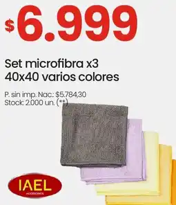Changomas IAEL set microfibra oferta