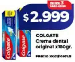 Supermayorista Vital Colgate crema dental original oferta