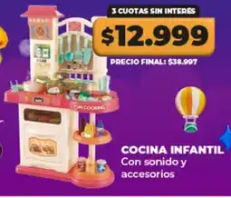 Supermayorista Vital Cocina infantil con sonido y accesorios oferta