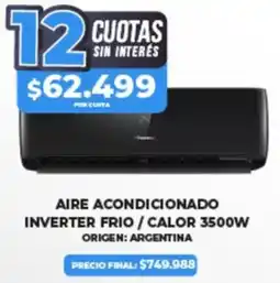 Supermayorista Vital Aire acondicionado inverter frio / calor oferta