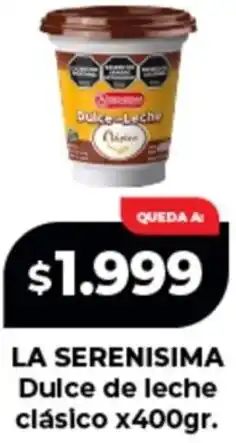 Supermayorista Vital La serenisima dulce de leche clásico oferta