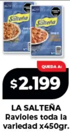 Supermayorista Vital La salteňa ravioles toda la variedad oferta