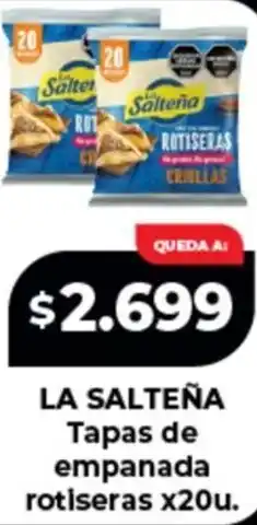 Supermayorista Vital La salteña tapas de empanada rotiseras oferta