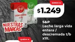 Supermayorista Vital S&P leche larga vida entera / descremada t/b oferta