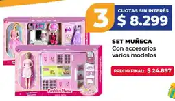 Supermayorista Vital Set muñeca con accesorios varios modelos oferta