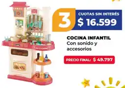 Supermayorista Vital Cocina infantil con sonido y accesorios oferta