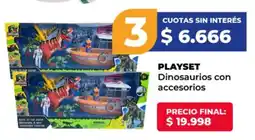Supermayorista Vital Playset dinosaurios con accesorios oferta