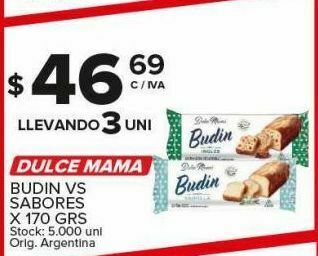 Carrefour Budín dulce mama oferta