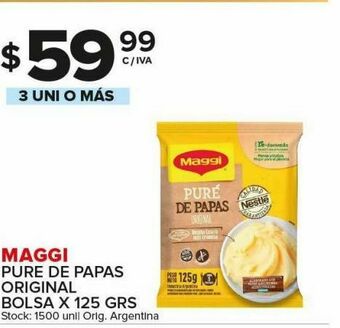 Carrefour Puré de papas maggi oferta