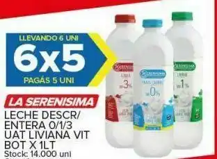 Carrefour Maxi Leche descr/ entera la serenísima oferta