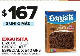 Carrefour Maxi Bizcochuelo chocolate exquisita oferta