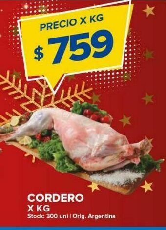 Carrefour Maxi Cordero x kg oferta
