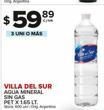 Carrefour Maxi Agua mineral villa del sur oferta