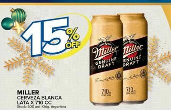 Carrefour Maxi Cerveza miller oferta