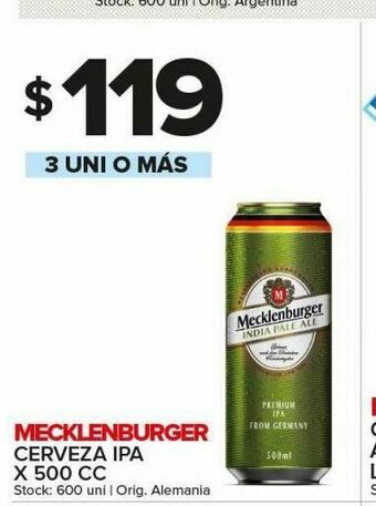 Carrefour Maxi Cerveza mecklenburger oferta