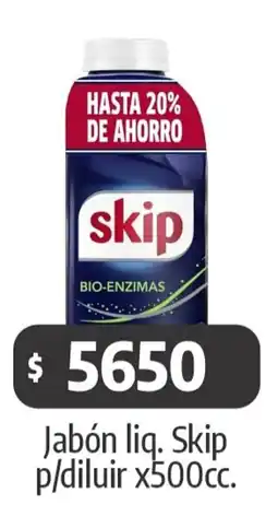 Autoservicio Capo Skip jabón liq. p/diluir oferta