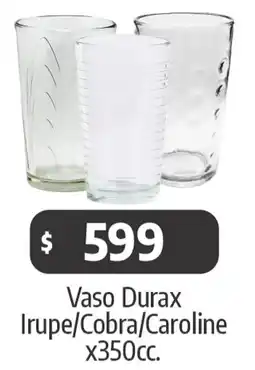 Autoservicio Capo Vaso durax irupe/cobra/caroline oferta