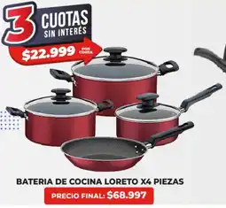 Supermayorista Vital Bateria de cocina loreto oferta