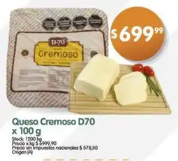 Supermercados Buenos Días D70 Queso cremoso oferta