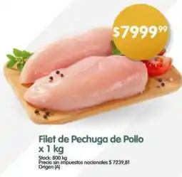 Supermercados Buenos Días Filet de pechuga de pollo oferta
