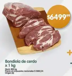 Supermercados Buenos Días Bondiola de cerdo oferta