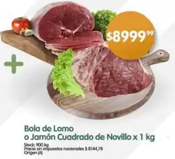 Supermercados Buenos Días Bola de lomo o jamón cuadrado de novillo oferta