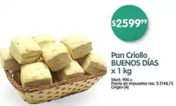 Supermercados Buenos Días Buenos días pan criollo oferta