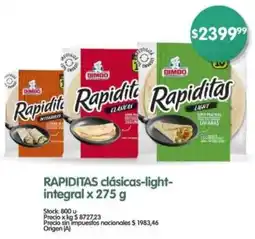 Supermercados Buenos Días Rapiditas clásicas-light- integral oferta