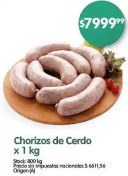 Supermercados Buenos Días Chorizos de cerdo oferta