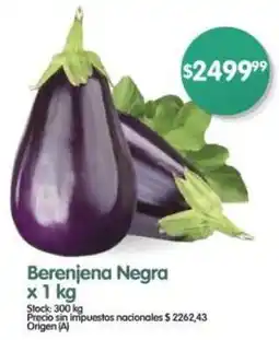 Supermercados Buenos Días Berenjena negra oferta