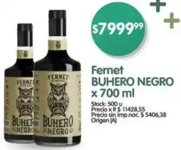 Supermercados Buenos Días Buher buhero fernet oferta