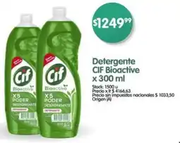 Supermercados Buenos Días Cif detergente bioactive oferta