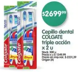 Supermercados Buenos Días Colgate cepillo dental triple acción oferta
