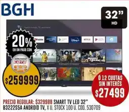 Coto BGH Smart tv led 32" oferta