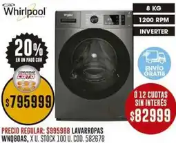 Coto Whirlpool lavarropas oferta