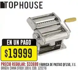 Coto Tophouse fábrica de pastas oferta