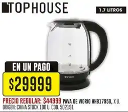 Coto Pava de vidrio oferta