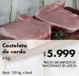 Disco Costeleta de cerdo oferta