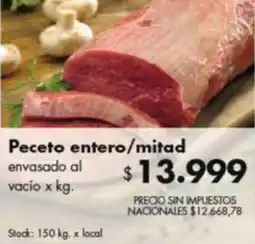 Disco Peceto entero/mitad oferta